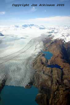 Aerial View of Uspal Glacier, Argentina